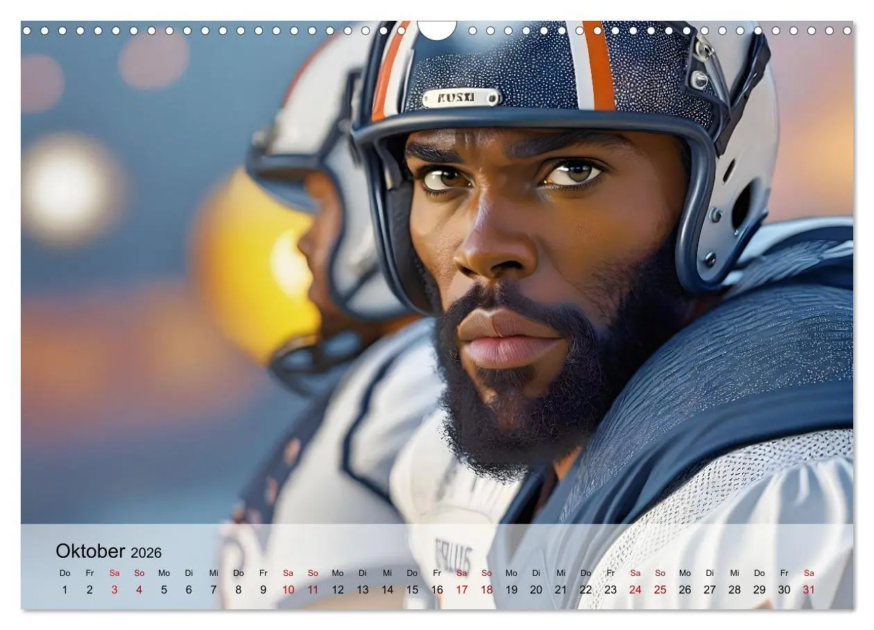 Bild: 9783457264386 | American Football - im Team zum Sieg (Wandkalender 2026 DIN A3...