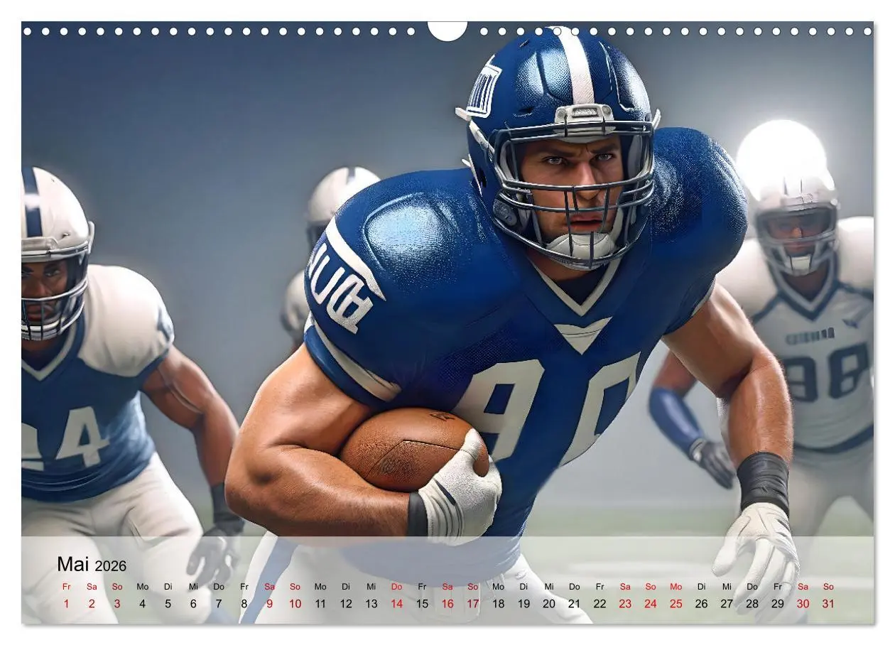 Bild: 9783457264386 | American Football - im Team zum Sieg (Wandkalender 2026 DIN A3...