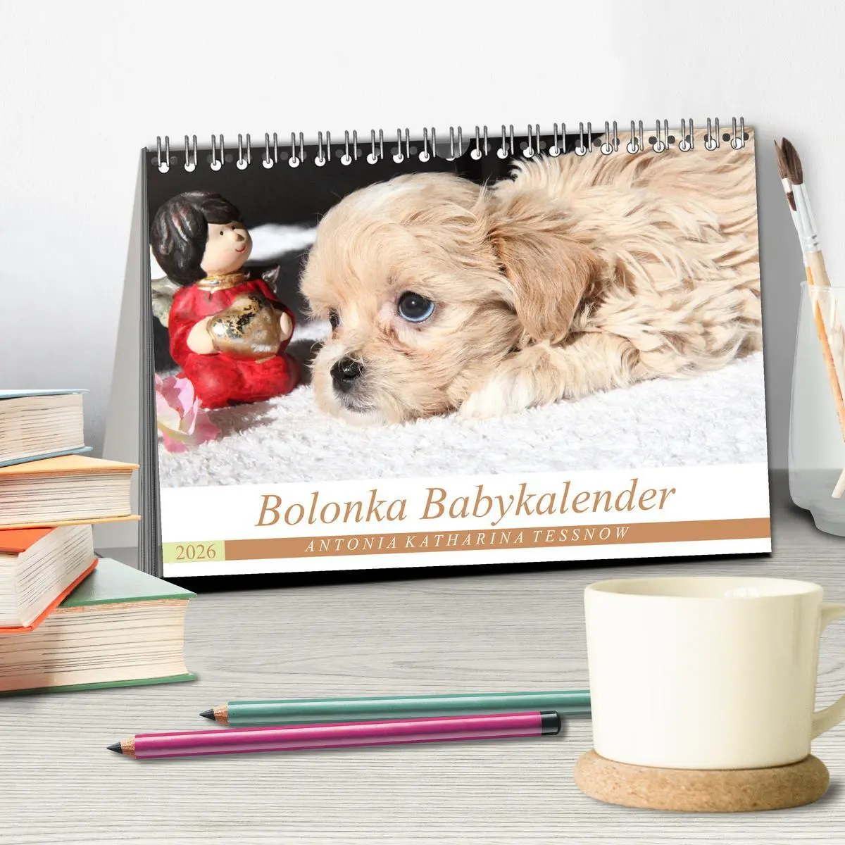 Bild: 9783457884386 | Bolonka Babykalender 2026 (Tischkalender 2026 DIN A5 quer),...