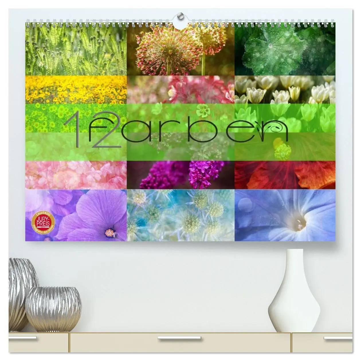 Cover: 9783516114386 | 12 Farben (hochwertiger Premium Wandkalender 2026 DIN A2 quer),...