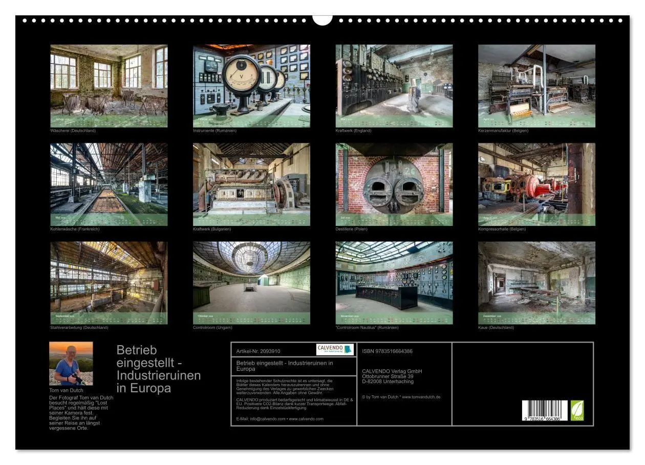 Bild: 9783516664386 | Betrieb eingestellt - Industrieruinen in Europa (Wandkalender 2026...