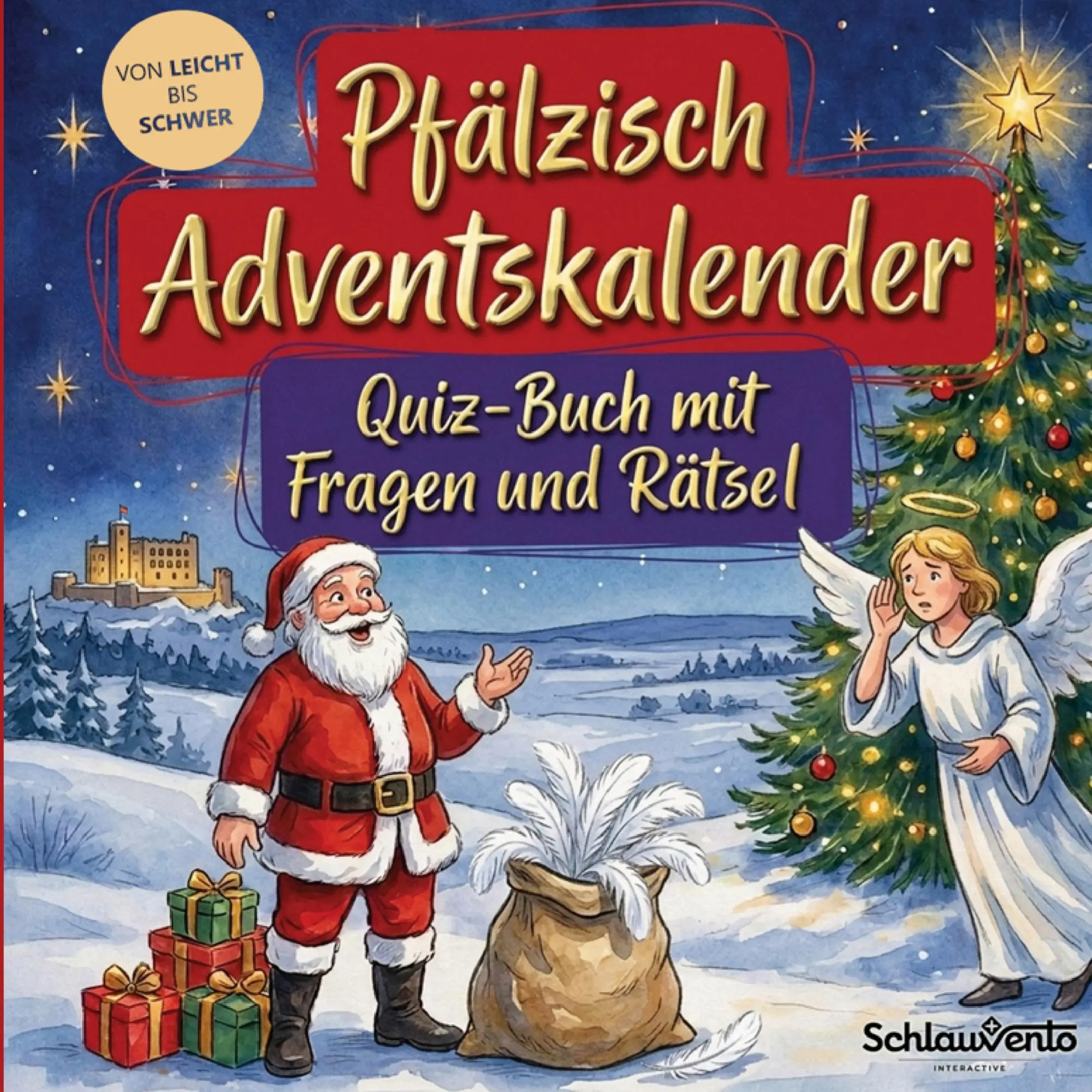 Cover: 9783693194386 | Pfälzisch-Adventskalender: Quiz-Buch mit Fragen und Rätsel | Buch