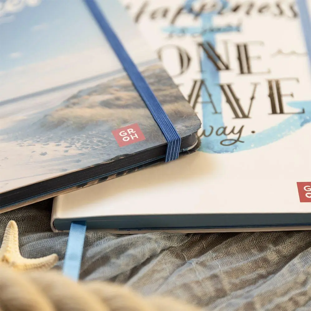Bild: 4036442014486 | Notizbuch Happiness is just one wave away | Groh Verlag | Notizbuch
