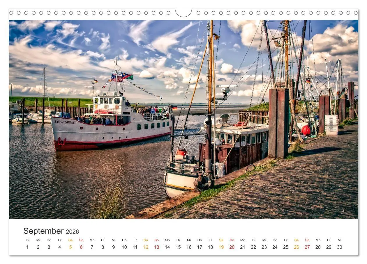 Bild: 9783457254486 | Dangast - Wellen, Wind und Hafenzauber (Wandkalender 2026 DIN A3...