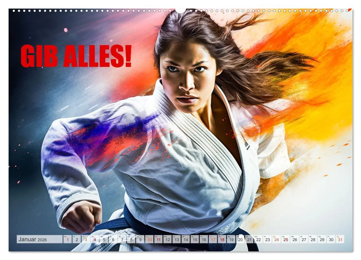 Bild: 9783457494486 | Judo und Motivation (hochwertiger Premium Wandkalender 2026 DIN A2...