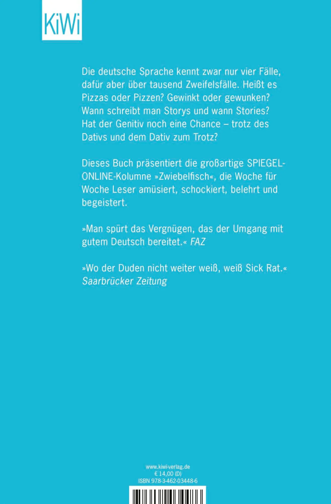 Rückseite: 9783462034486 | Der Dativ ist dem Genitiv sein Tod | Bastian Sick | Taschenbuch | 2004