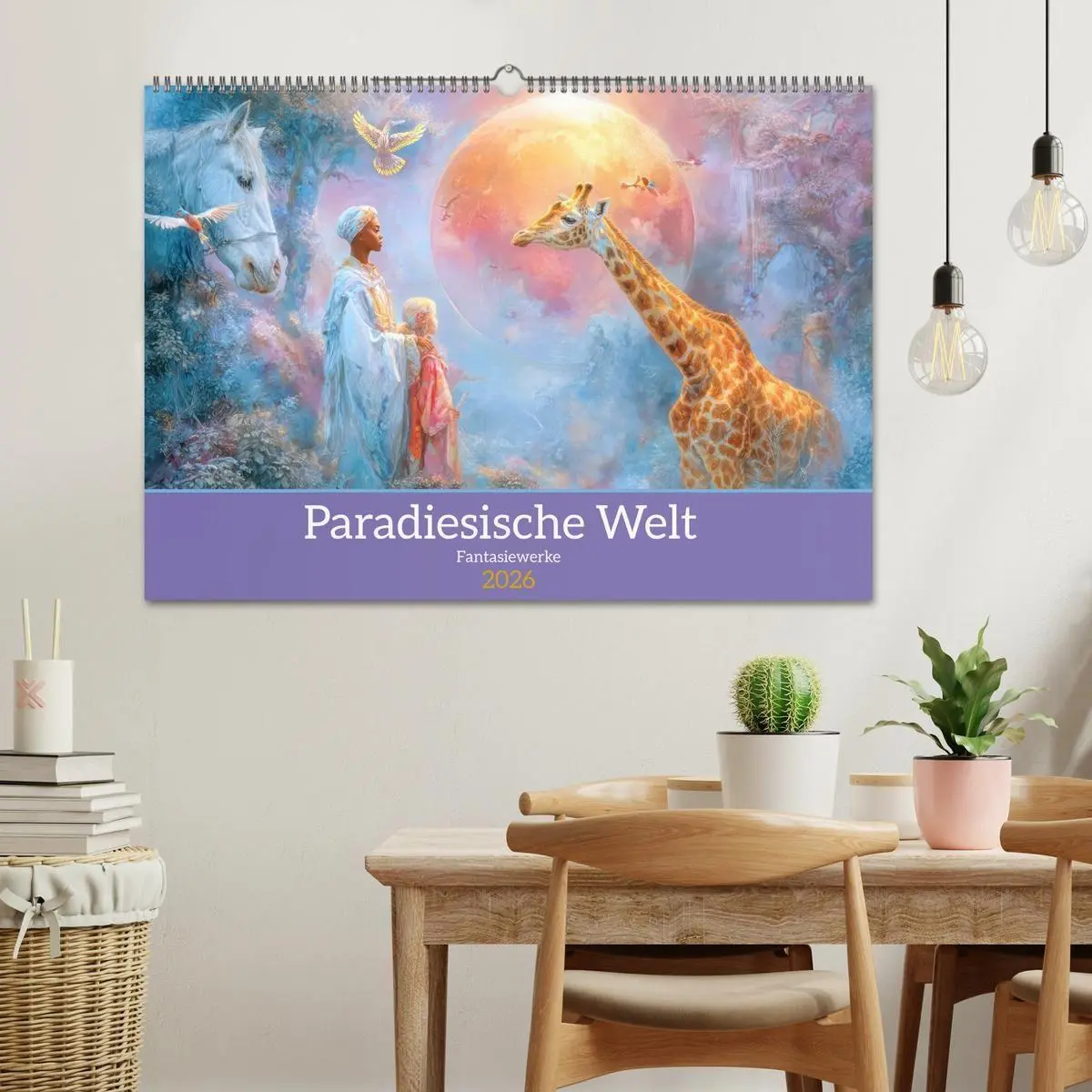 Bild: 9783516654486 | Paradiesische Welt - Fantasiewerke (Wandkalender 2026 DIN A2 quer),...