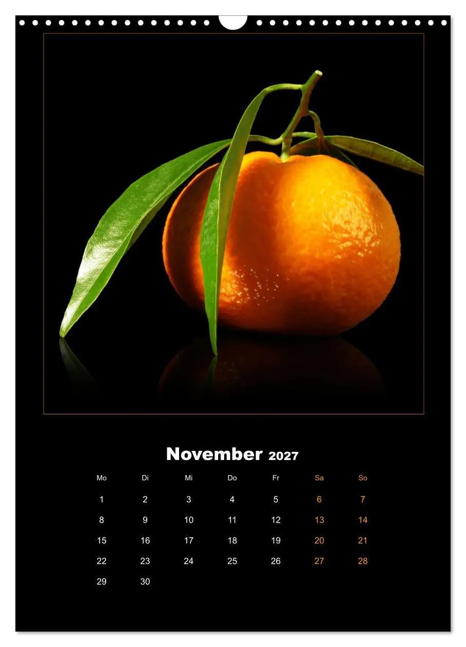 Bild: 9783569504486 | Vegan Food Kalender - Obst und Gemüse auf Schwarz (Wandkalender...