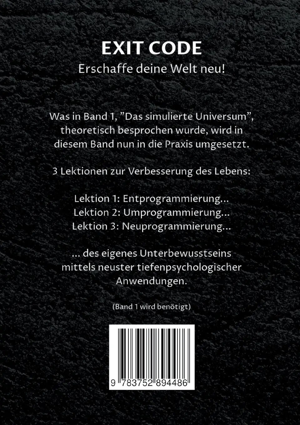 Rückseite: 9783752894486 | Exit Code | Die Simulations Theorie Band 2 | Bryan Blackwater | Buch