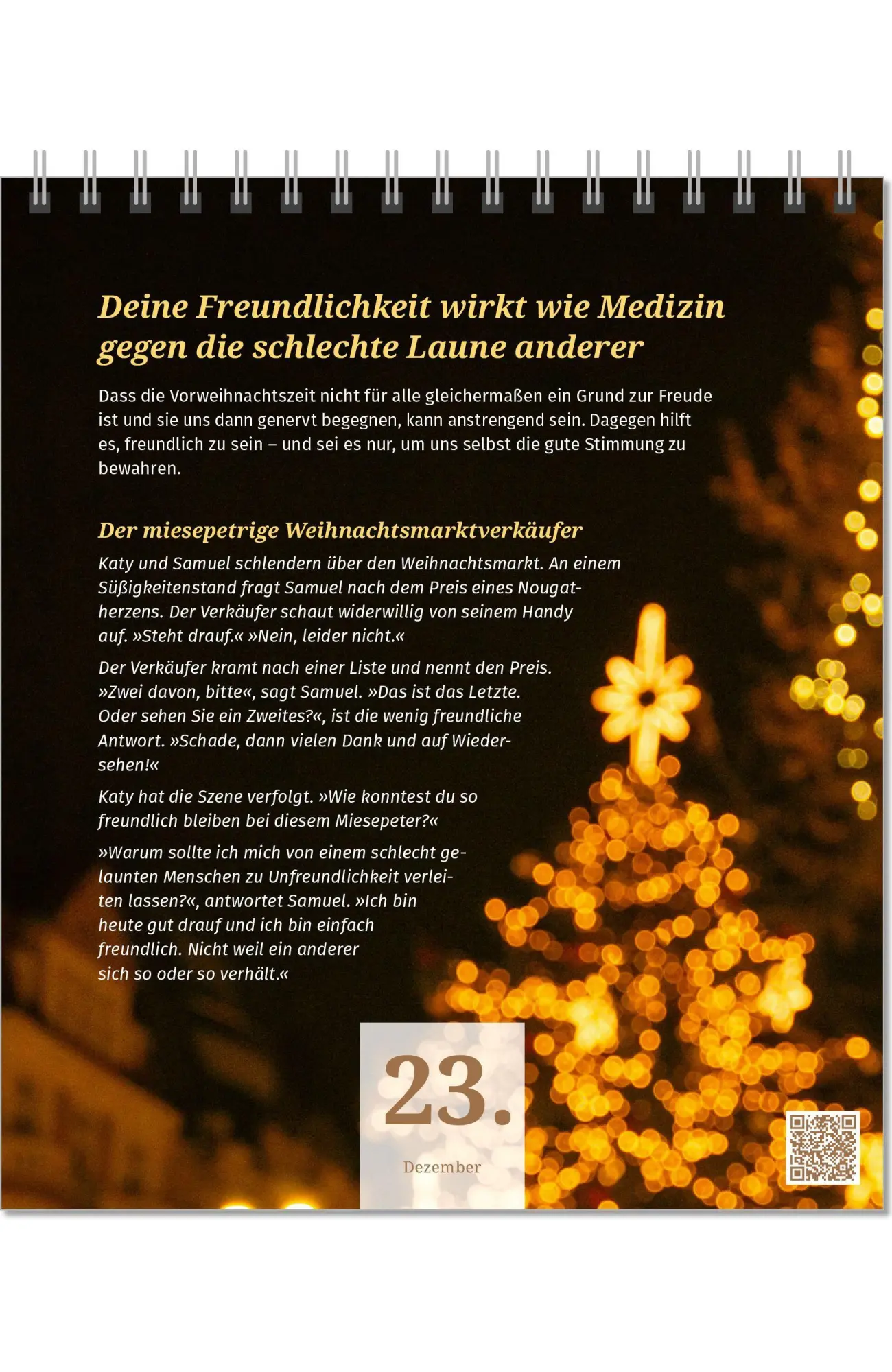 Bild: 9783910294486 | Der PAL Lebensfreude-Adventskalender 2026 - 24 Impulse für mehr...