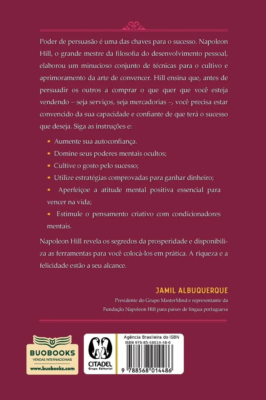 Rückseite: 9788568014486 | Quem convence enriquece | Napoleon Hill | Taschenbuch | Portugiesisch