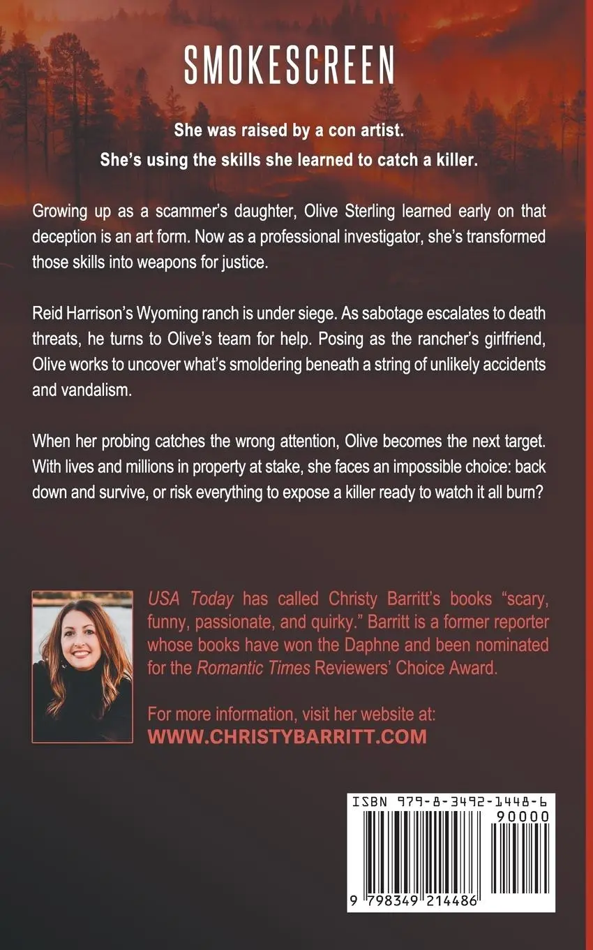 Rückseite: 9798349214486 | Smokescreen | Christy Barritt | Taschenbuch | Englisch | 2025