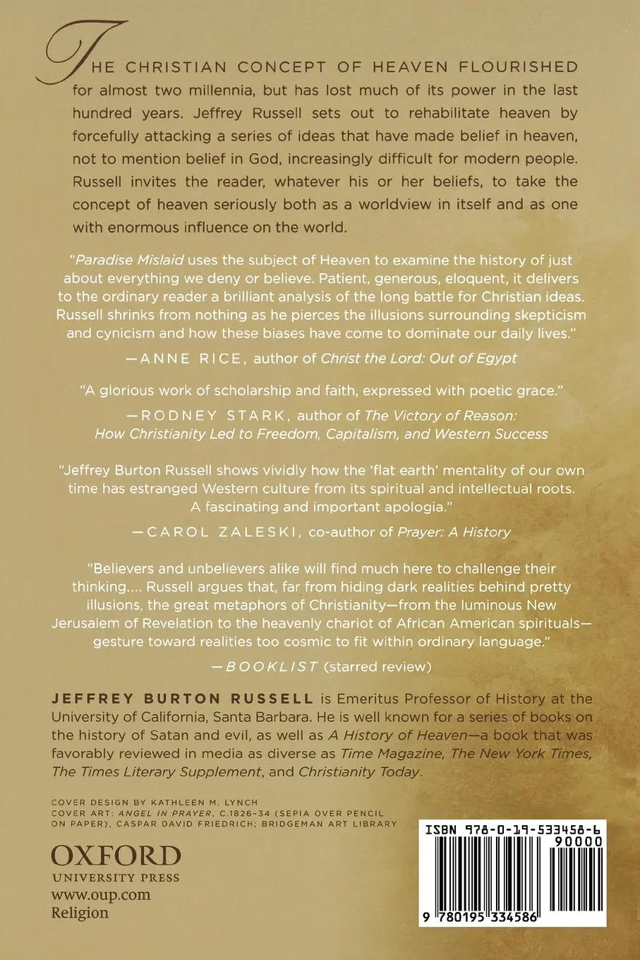 Rückseite: 9780195334586 | Paradise Mislaid | How We Lost Heaven and How We Can Regain It | Buch