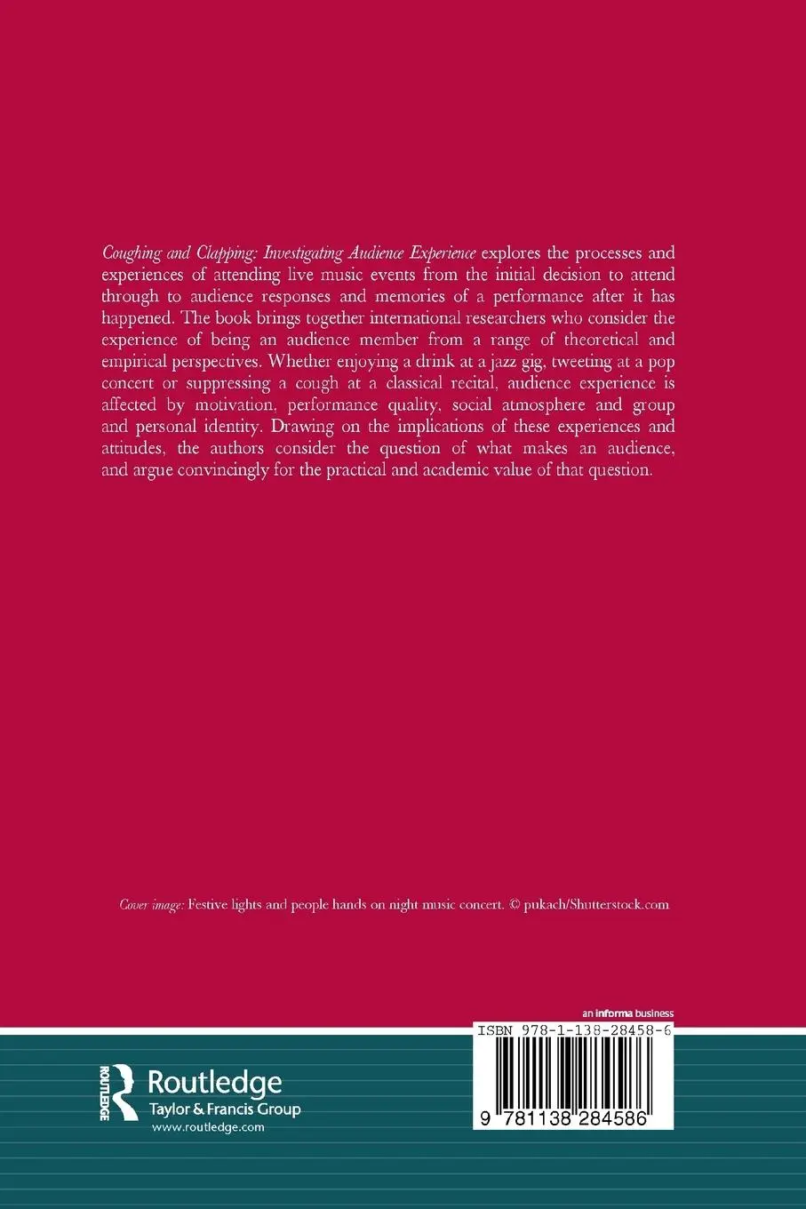 Rückseite: 9781138284586 | Coughing and Clapping | Investigating Audience Experience | Buch