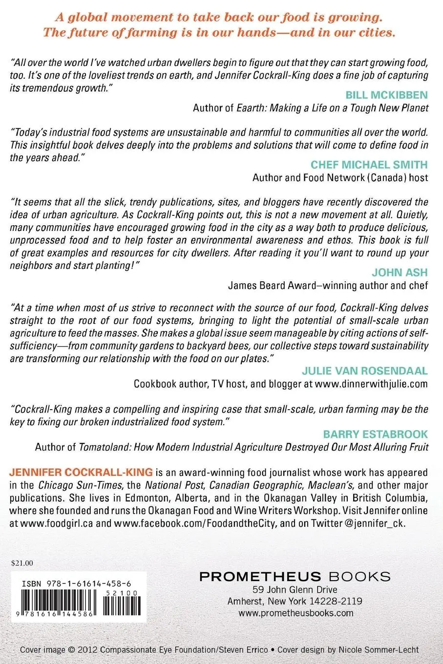 Rückseite: 9781616144586 | Food and the City | Urban Agriculture and the New Food Revolution