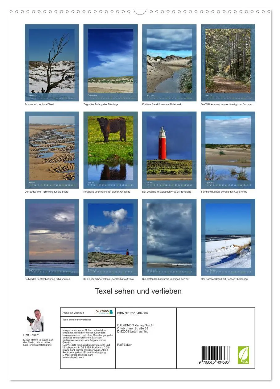 Bild: 9783516404586 | Texel sehen und verlieben (hochwertiger Premium Wandkalender 2026...