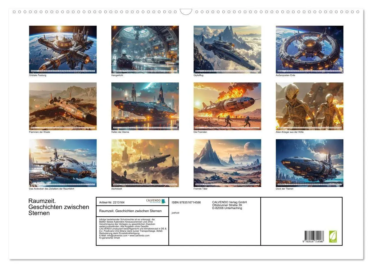 Bild: 9783516714586 | Raumzeit. Geschichten zwischen Sternen (Wandkalender 2026 DIN A2...