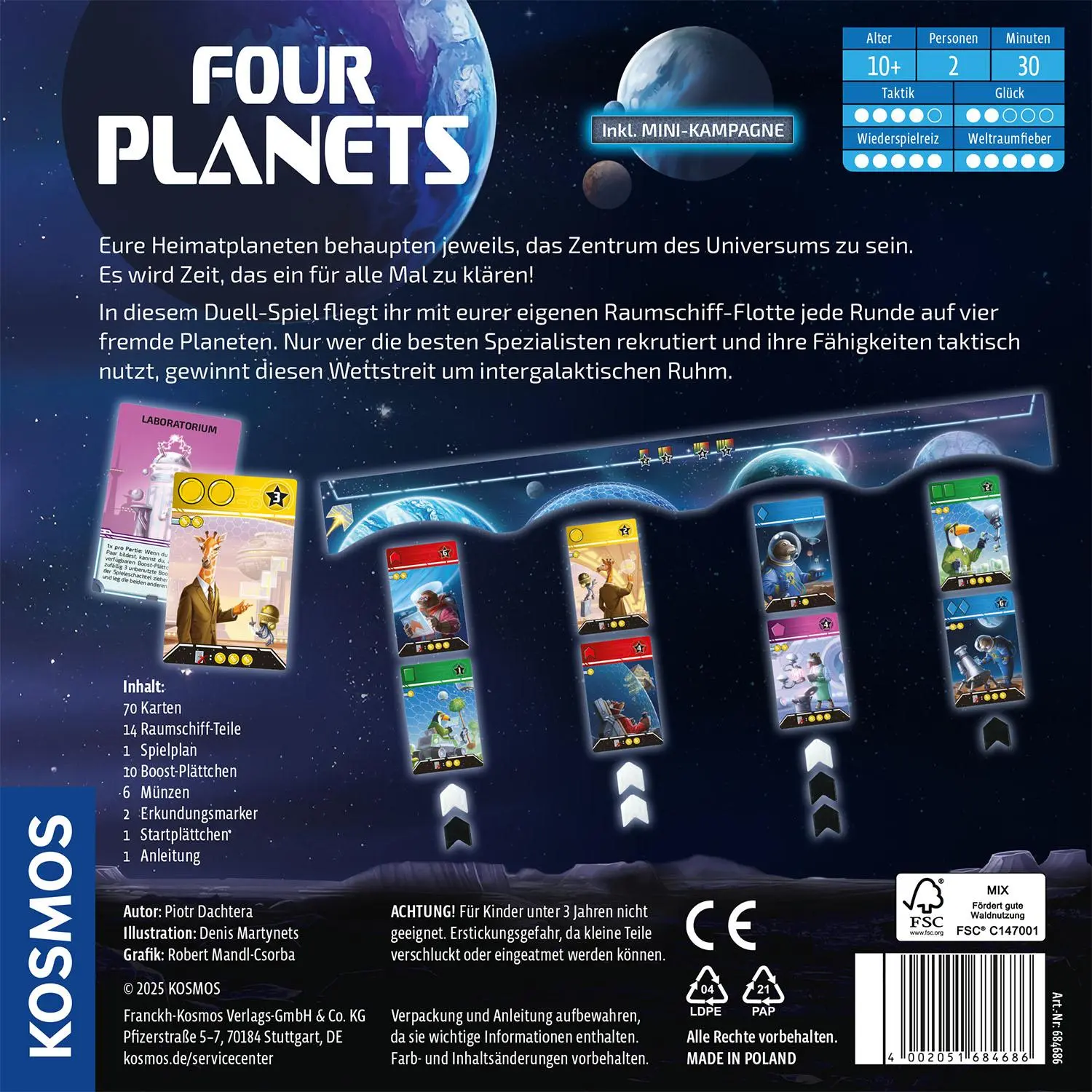 Bild: 4002051684686 | Four Planets | Spiel | Piotr Dachtera | Spiel | 684686 | Deutsch