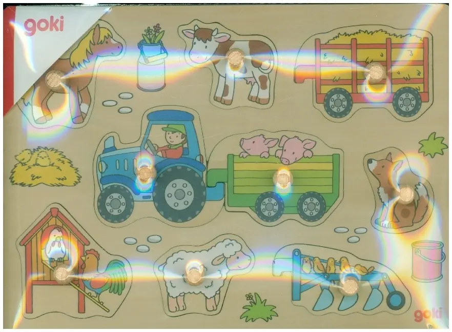 Cover: 4013594574686 | Steckpuzzle Traktor mit Anhängern | Puzzle | In Folie | 57468 | 2024