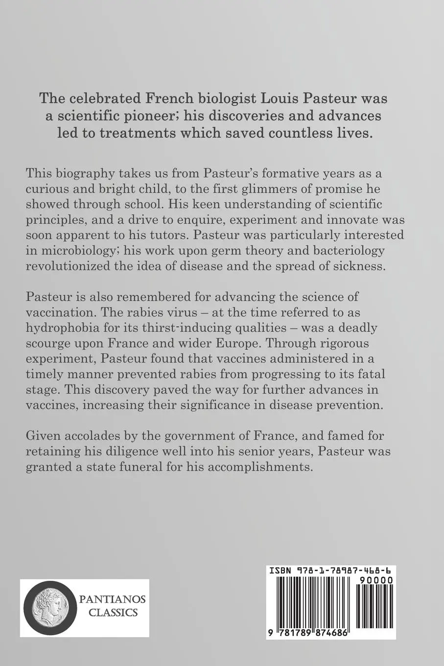 Rückseite: 9781789874686 | Louis Pasteur | A Biography | Albert Keim (u. a.) | Taschenbuch