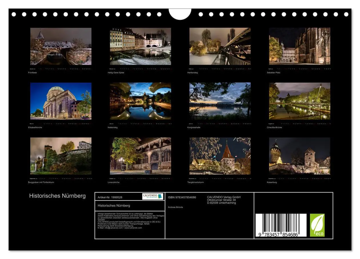 Bild: 9783457854686 | Historisches Nürnberg (Wandkalender 2026 DIN A4 quer), CALVENDO...