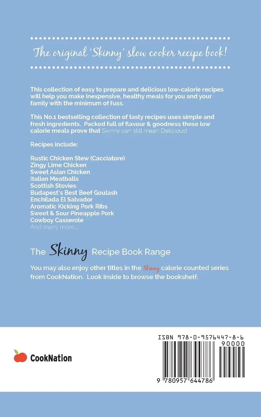 Rückseite: 9780957644786 | The Skinny Slow Cooker Recipe Book | Cooknation | Taschenbuch | 2013