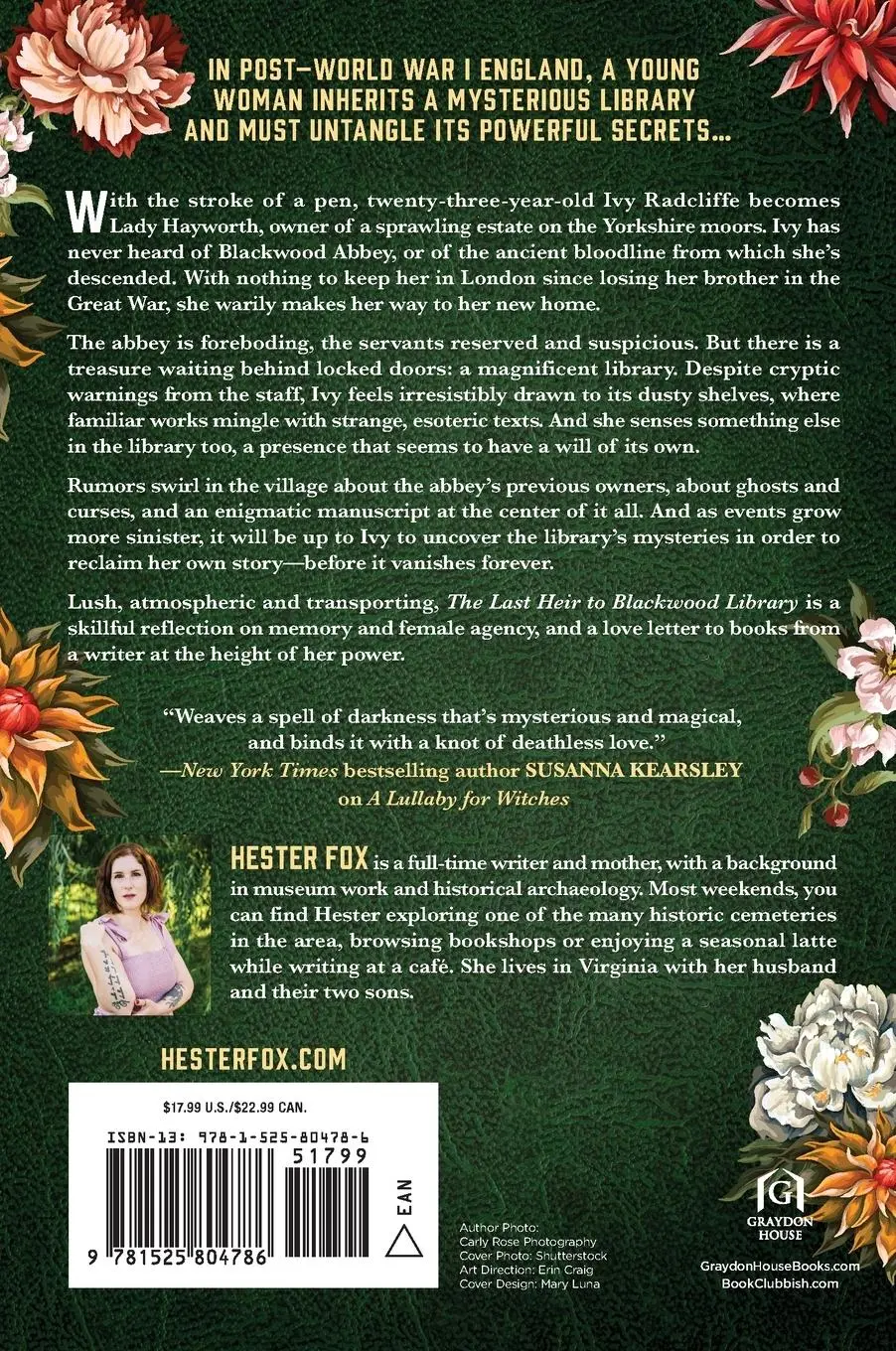 Rückseite: 9781525804786 | The Last Heir to Blackwood Library | Hester Fox | Taschenbuch | 336 S.