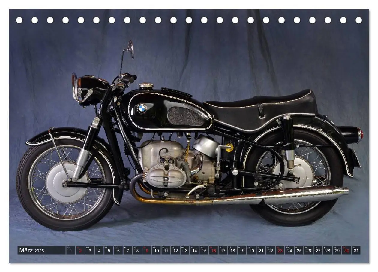 Bild: 9783435684786 | Deutsche Motorrad Oldtimer (Tischkalender 2025 DIN A5 quer),...