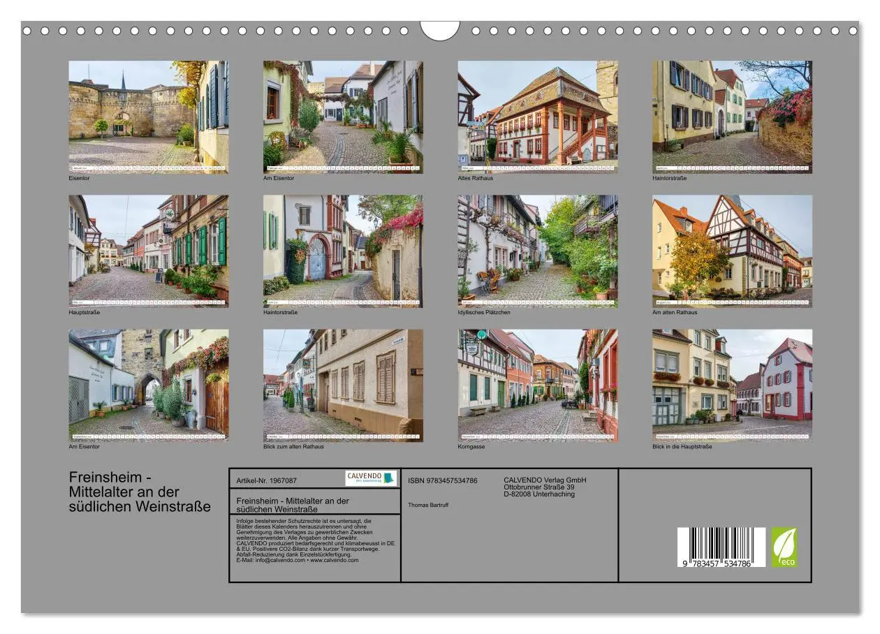 Bild: 9783457534786 | Freinsheim - Mittelalter an der südlichen Weinstraße (Wandkalender...
