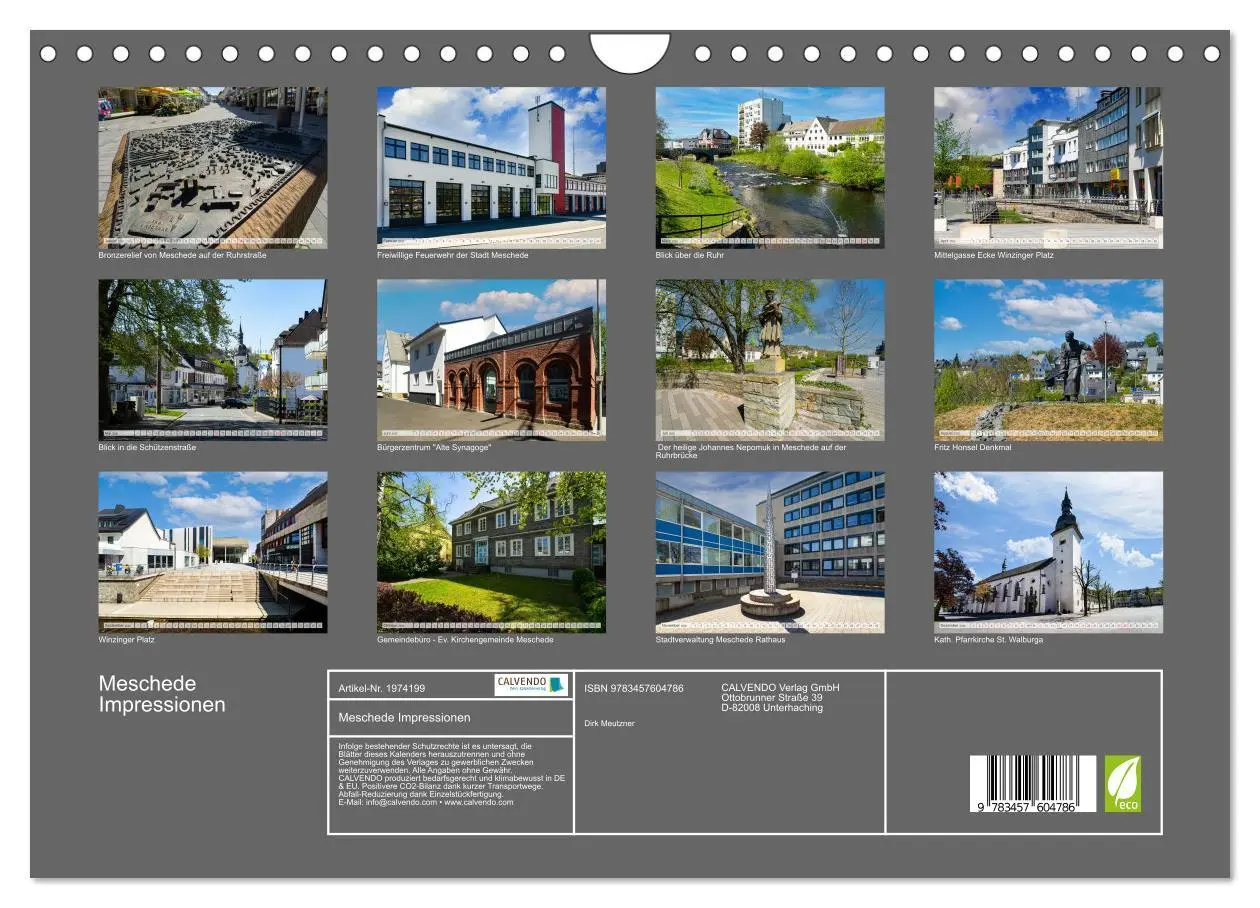 Bild: 9783457604786 | Meschede Impressionen (Wandkalender 2026 DIN A4 quer), CALVENDO...