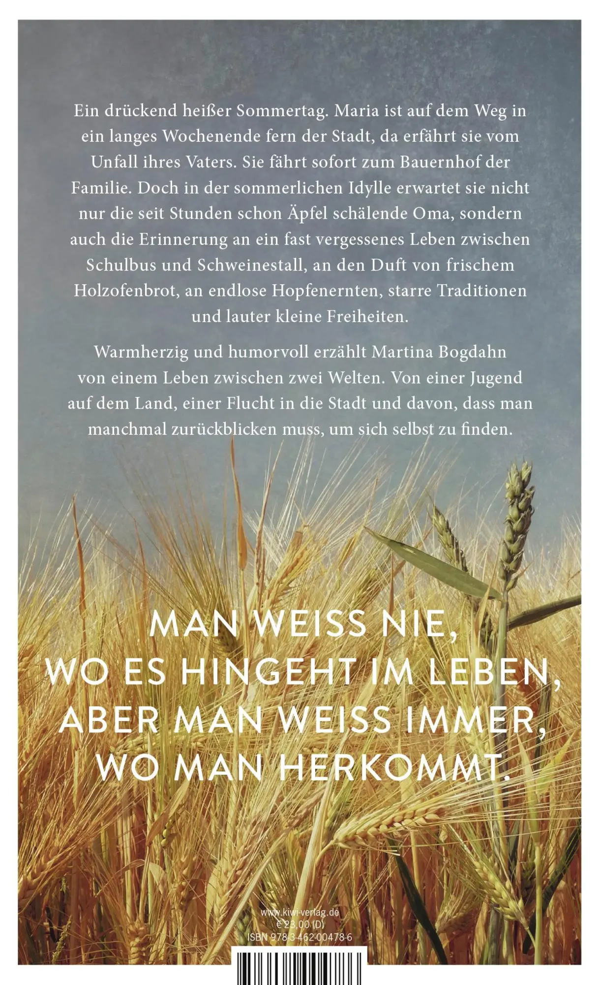Rückseite: 9783462004786 | Mühlensommer | Roman | Martina Bogdahn | Buch | 336 S. | Deutsch