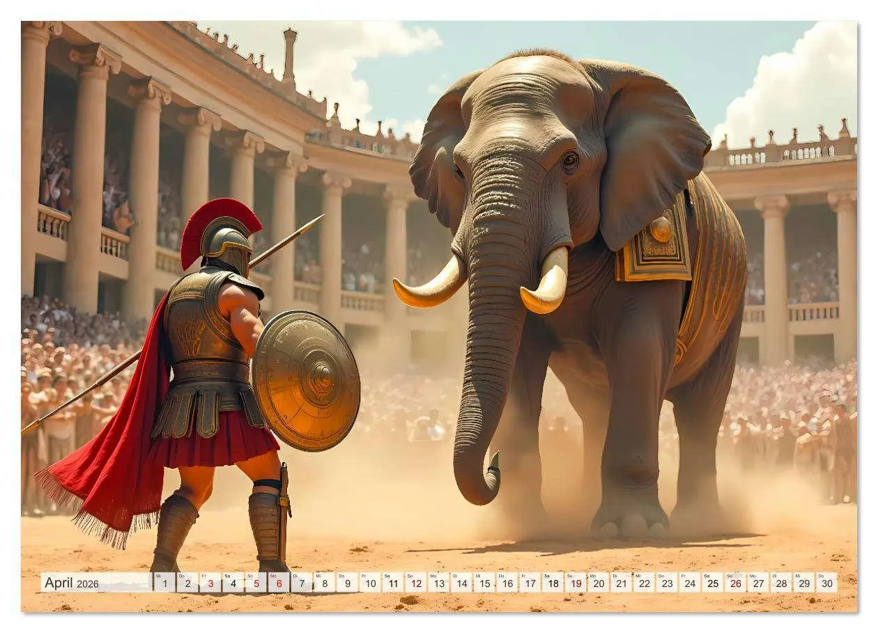 Bild: 9783516624786 | Das Imperium - Visionen des Wilden Roms (Wandkalender 2026 DIN A3...