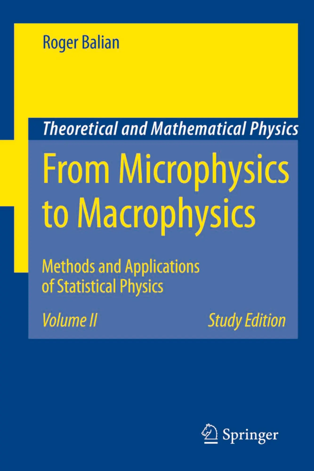 Cover: 9783540454786 | From Microphysics to Macrophysics | Roger Balian | Taschenbuch | xx