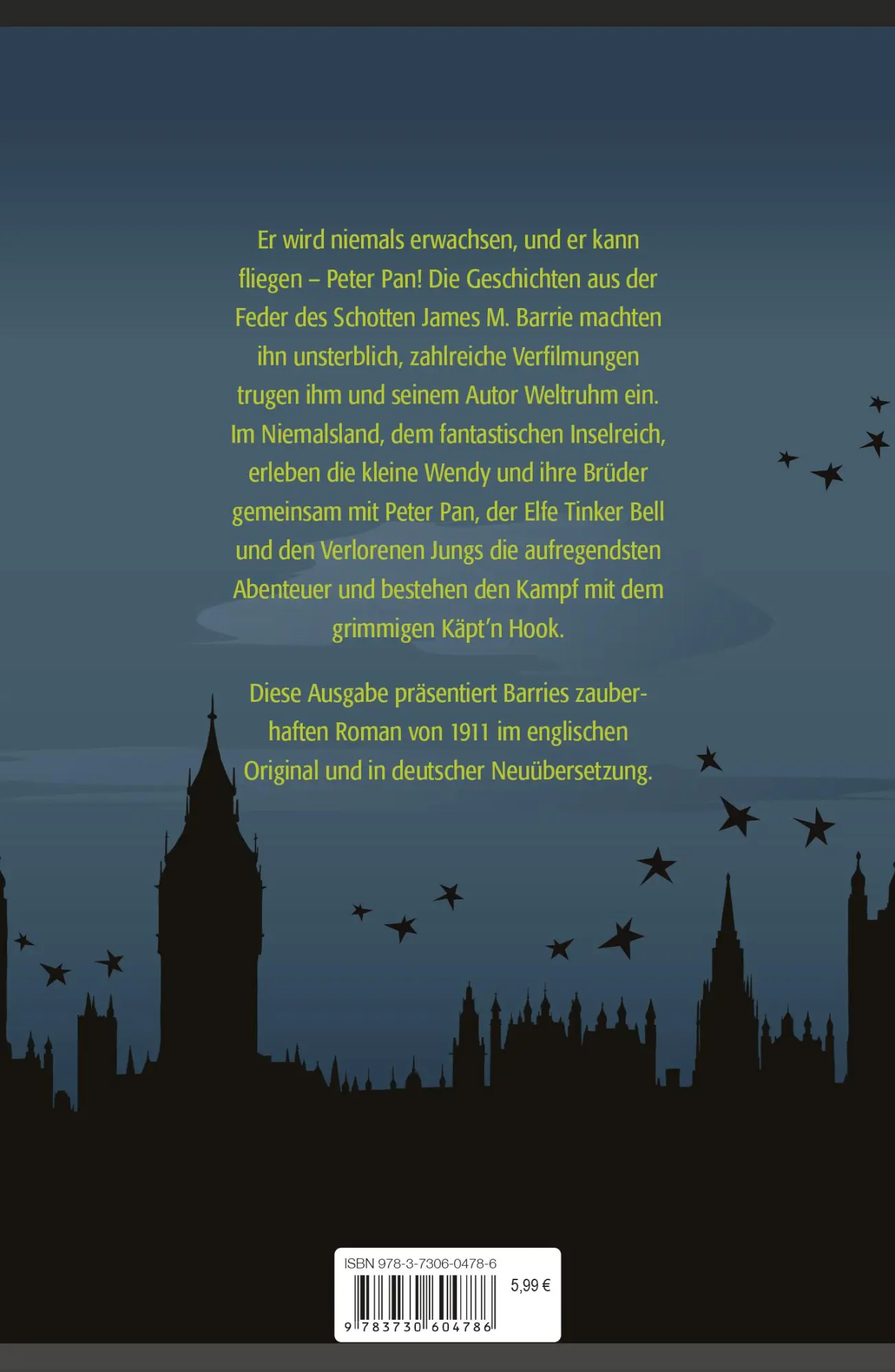 Bild: 9783730604786 | Peter Pan / Peter and Wendy (Zweisprachige Ausgabe) | Barrie | Buch