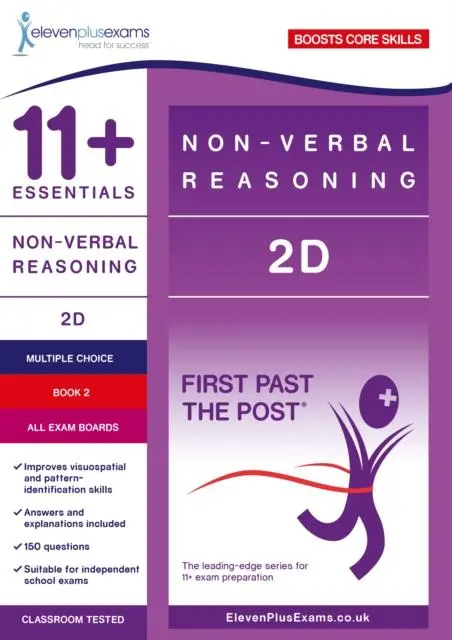 Cover: 9781912364886 | 11+ Essentials Non-verbal Reasoning 2D Book 2 | ELEVEN PLUS EXAMS