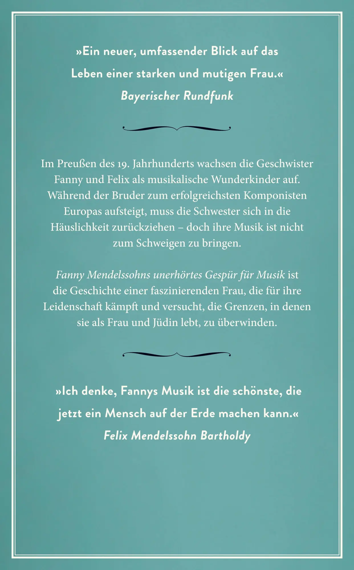 Autor: 9783458684886 | Fanny Mendelssohns unerhörtes Gespür für Musik | Ellinor Skagegård