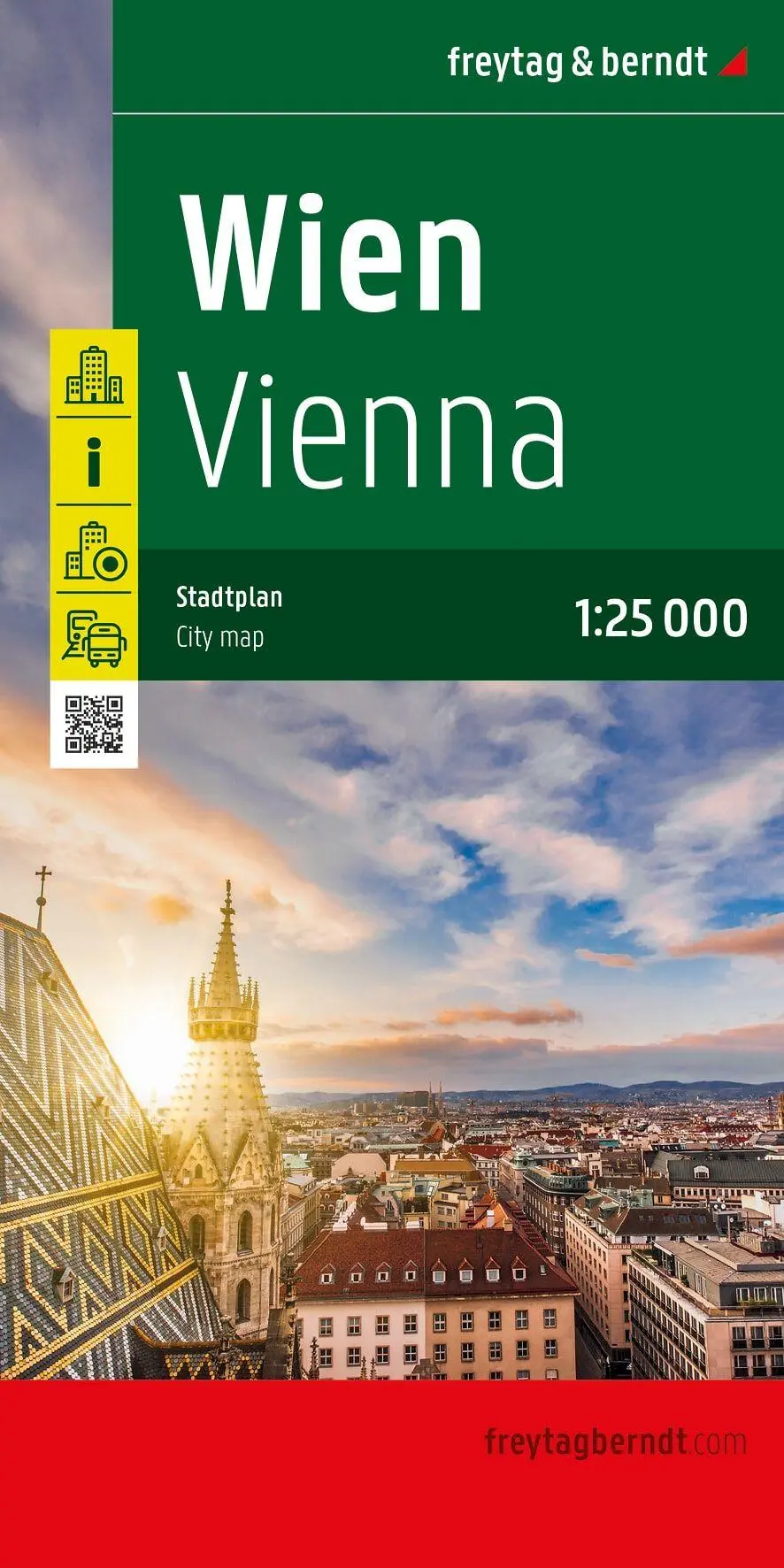 Cover: 9783707924886 | freytag &amp; berndt Stadtplan Wien 1:25.000 | (Land-)Karte | Italienisch