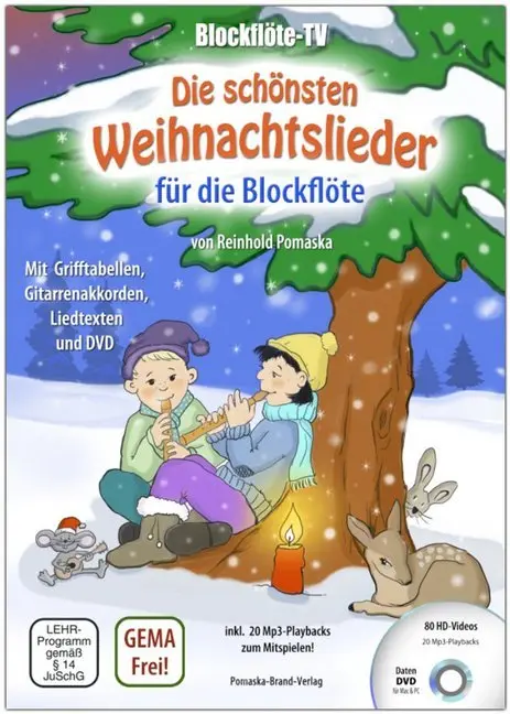 Cover: 9783943304886 | Blockflöte-TV: Die schönsten Weihnachtslieder für die Blockflöte -...