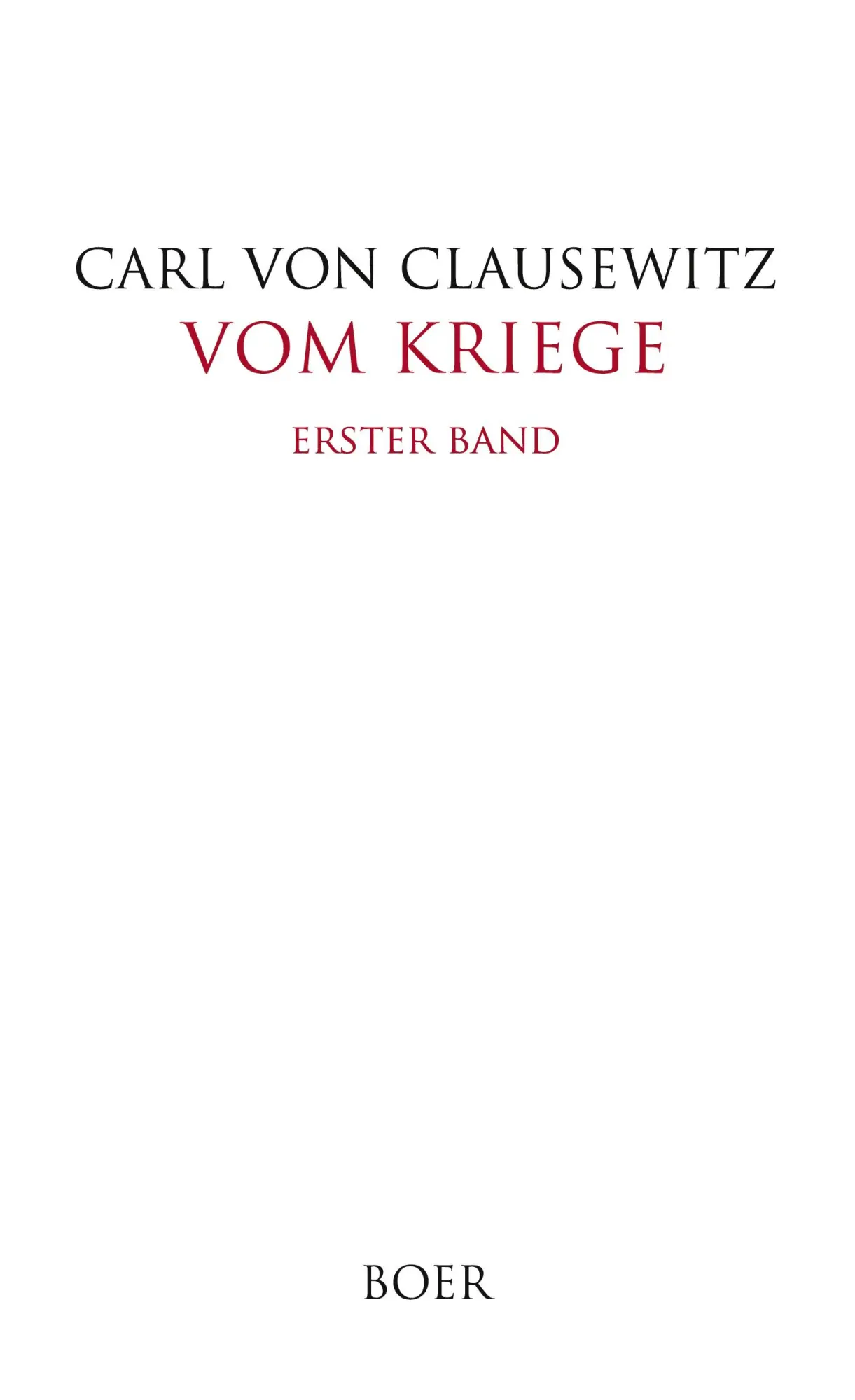 Cover: 9783966624886 | Vom Kriege Band 1 | Carl Von Clausewitz | Buch | 392 S. | Deutsch