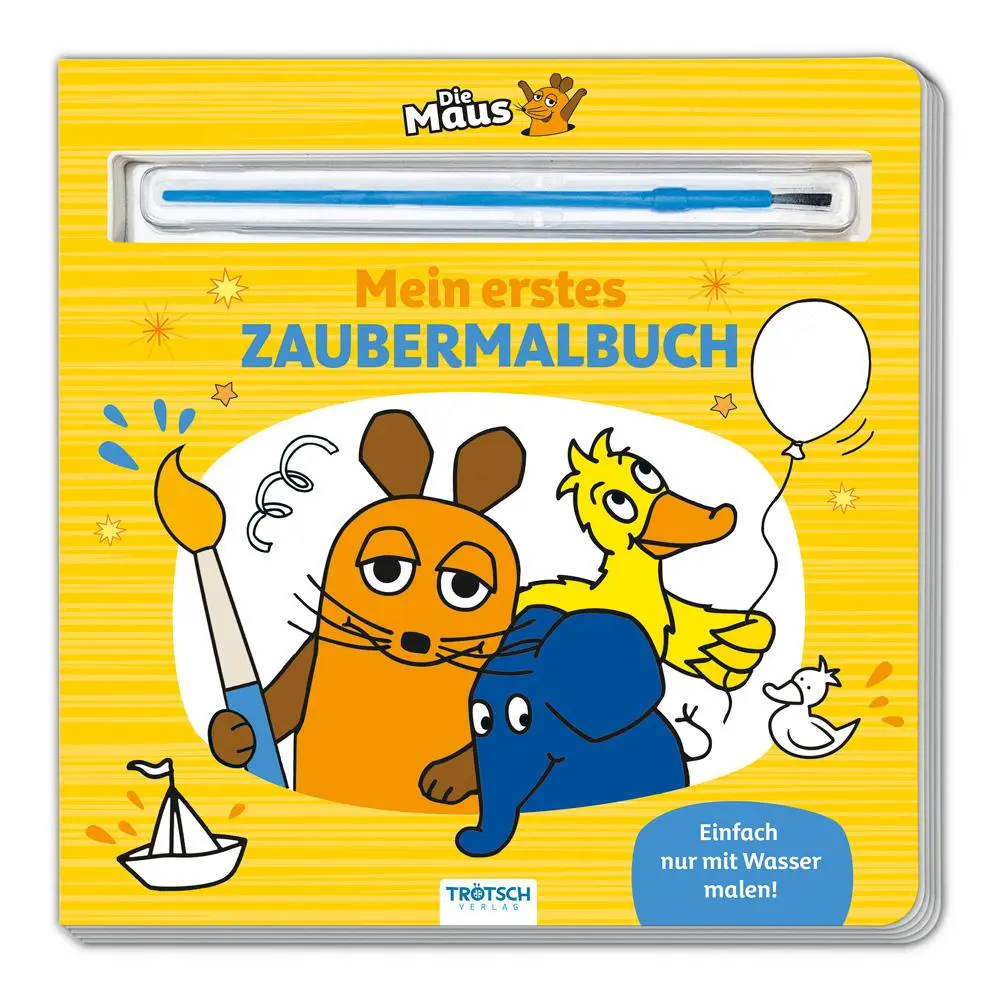 Cover: 9783988024886 | Trötsch Die Maus Malbuch mit Pinsel Mein erstes Zaubermalbuch | KG