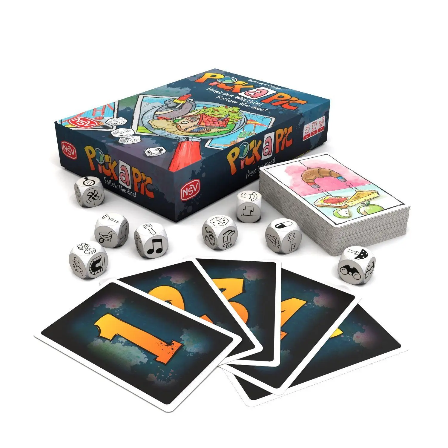 Bild: 4012426884986 | NSV Pick a Pic - Ratespiel, lustig, kommunikativ u. kooperativ | Spiel