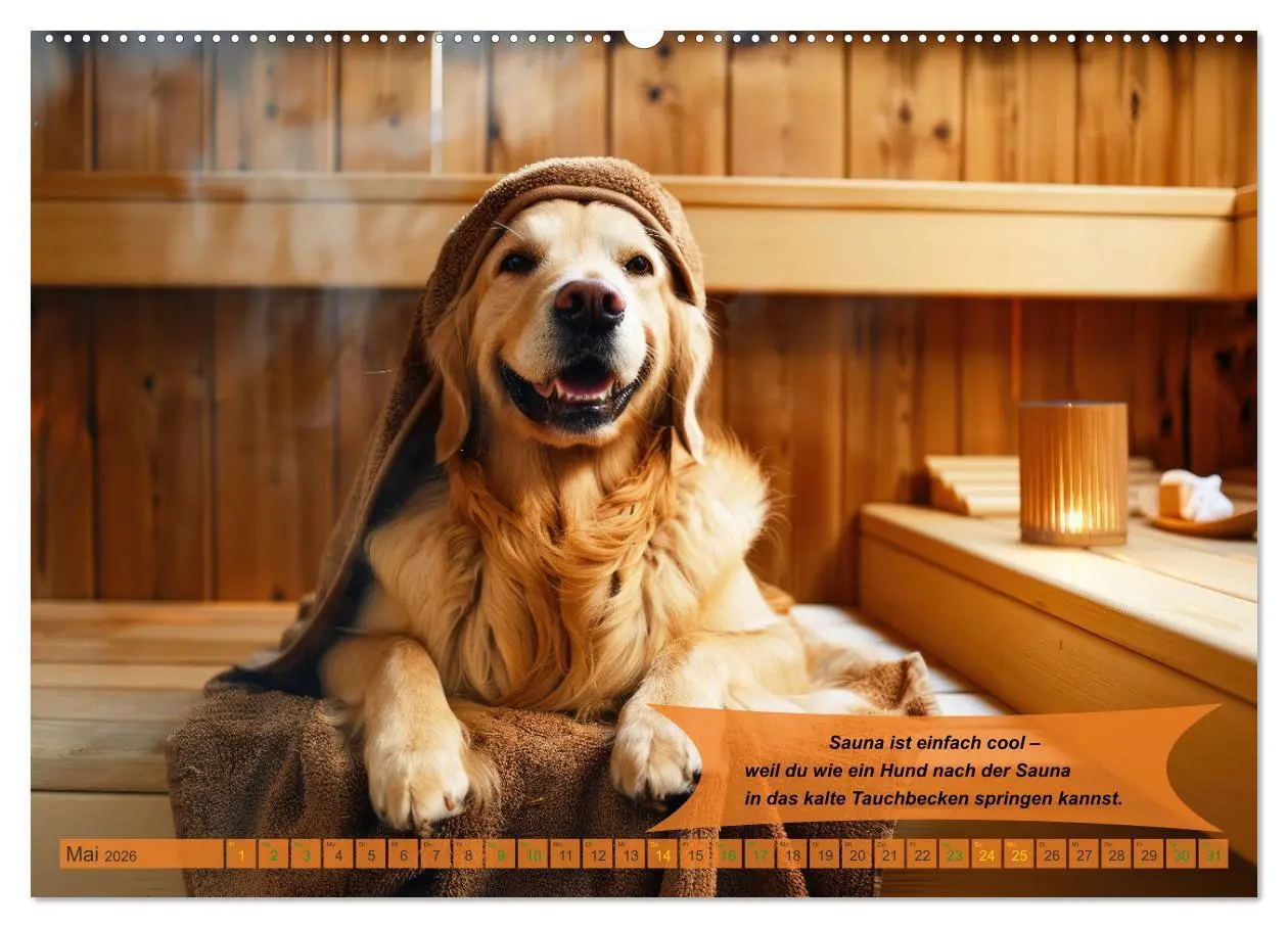 Bild: 9783457374986 | Tierisch lustige Saunafreunde (hochwertiger Premium Wandkalender...