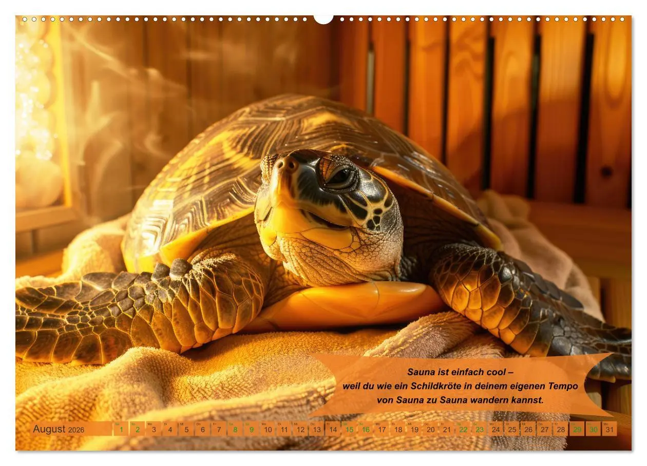 Bild: 9783457374986 | Tierisch lustige Saunafreunde (hochwertiger Premium Wandkalender...