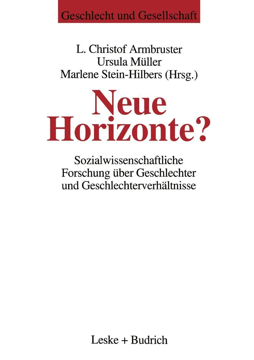 Cover: 9783810014986 | Neue Horizonte? | Christof L. Armbruster (u. a.) | Taschenbuch | 1995