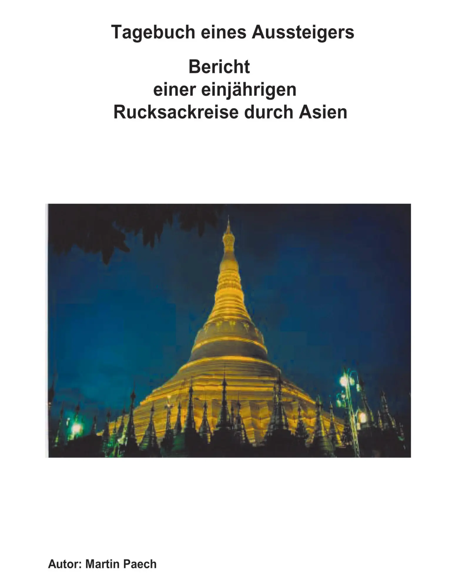 Cover: 9783831114986 | Tagebuch eines Aussteigers | Martin Paech | Taschenbuch | 104 S.