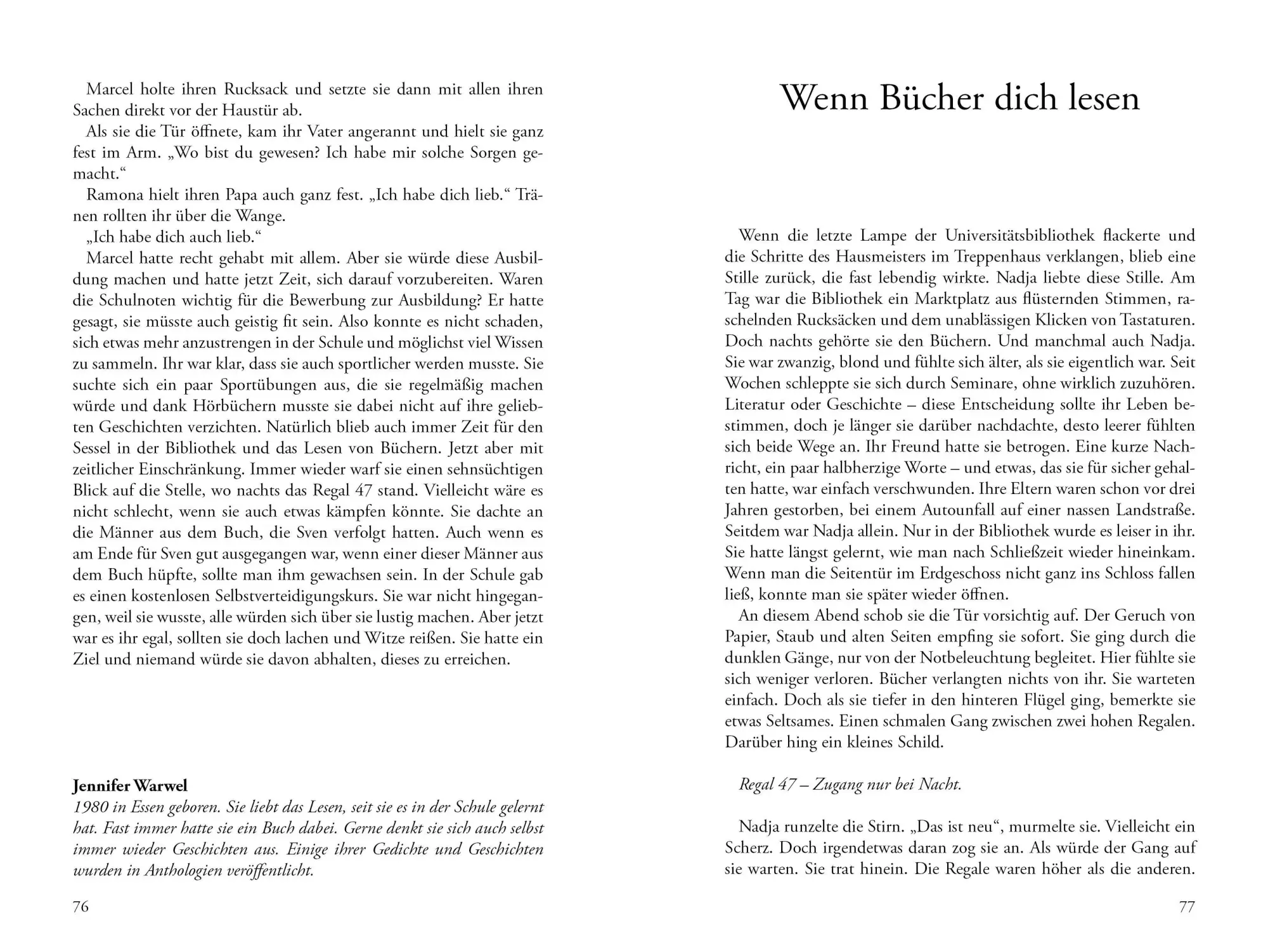 Bild: 9783990514986 | Regal 47 - Zugang nur bei Nacht - Wenn Bücher Türen sind und...