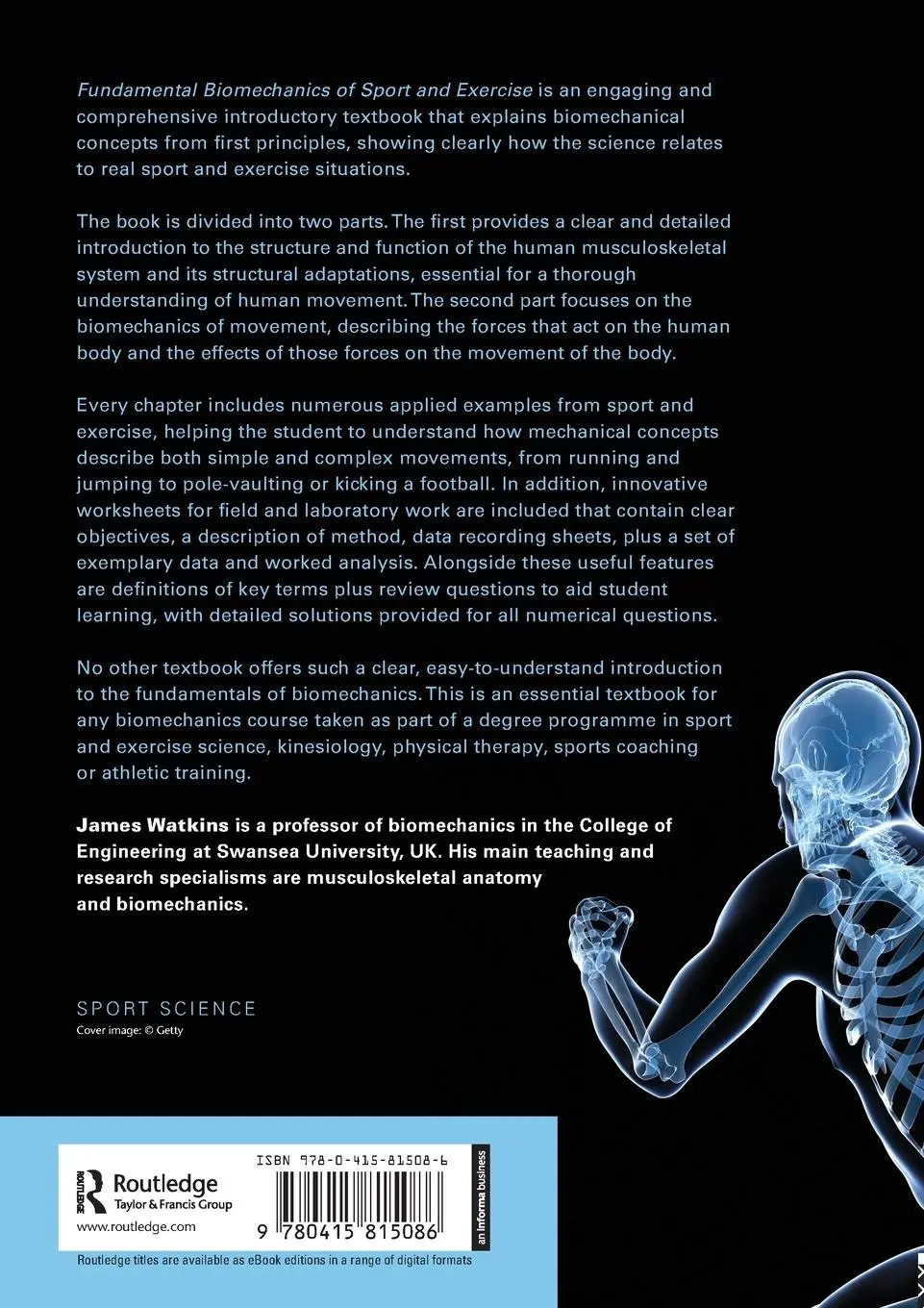 Rückseite: 9780415815086 | Fundamental Biomechanics of Sport and Exercise | James Watkins | Buch