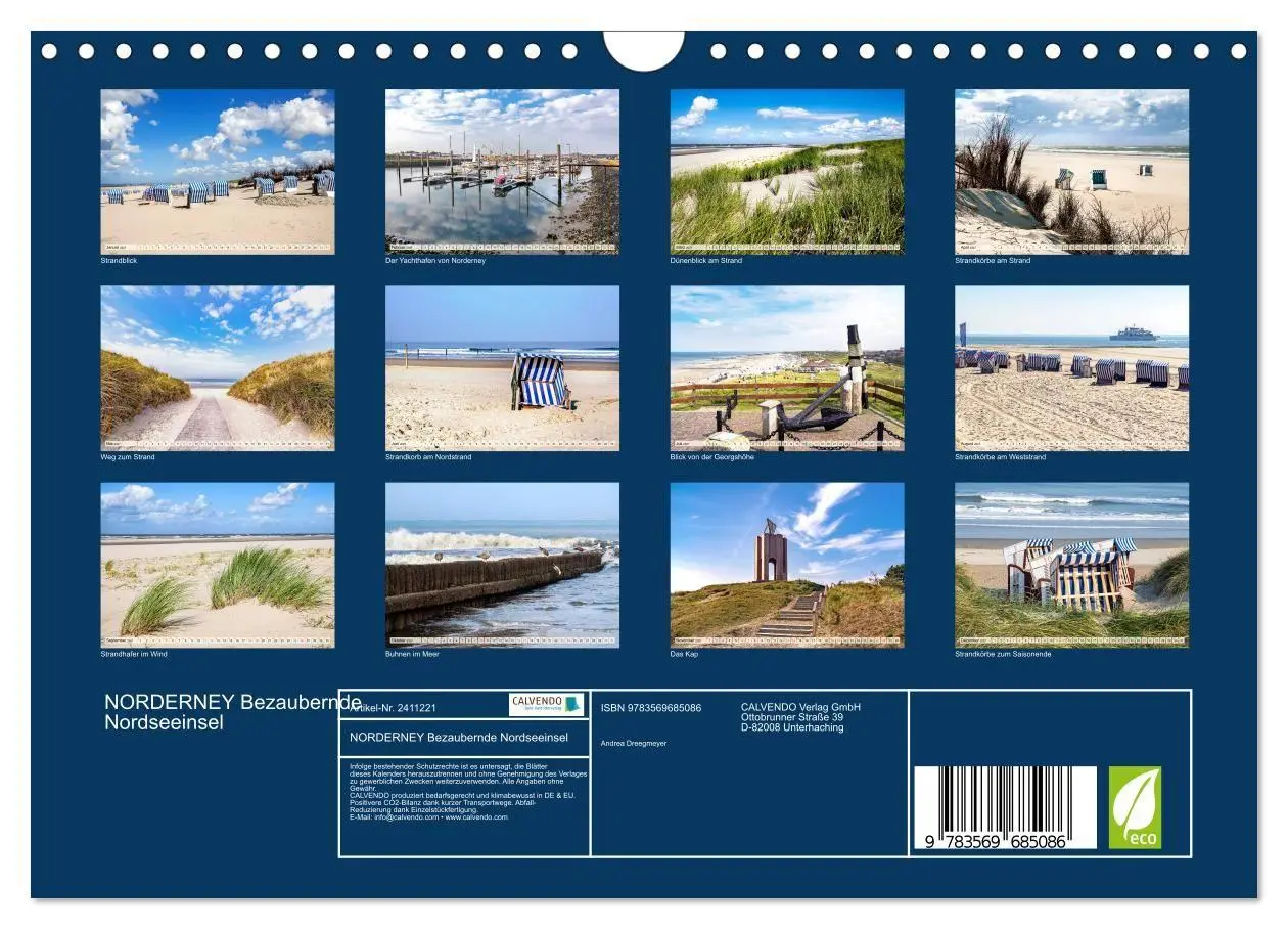 Bild: 9783569685086 | NORDERNEY Bezaubernde Nordseeinsel (Wandkalender 2027 DIN A4 quer),...