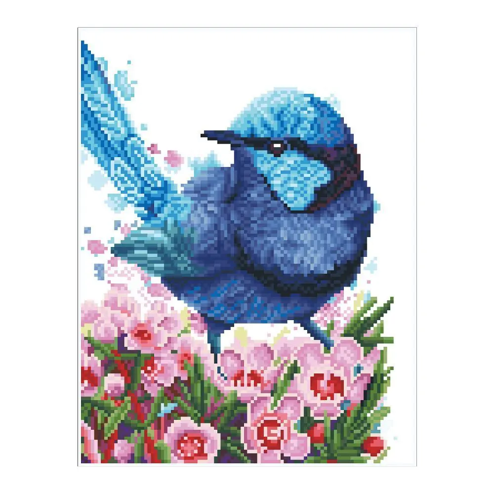 Bild: 4895225925186 | DIAMOND DOTZ - Diamond Painting Feenzaunkönig | Kit (Bastelset) | 2024