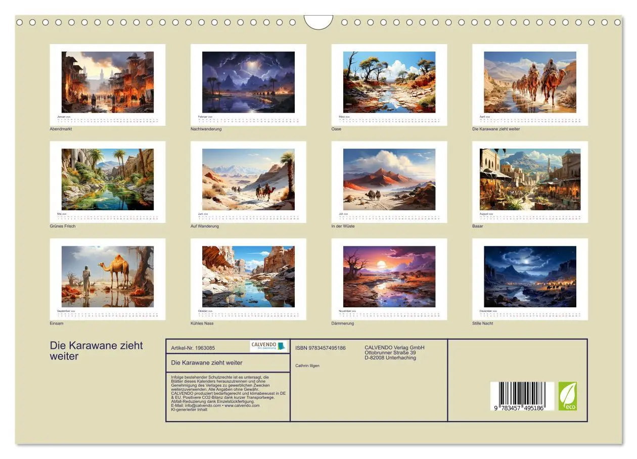 Bild: 9783457495186 | Die Karawane zieht weiter (Wandkalender 2026 DIN A3 quer), CALVENDO...